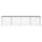 vidaXL Gallinero con techo acero galvanizado gris claro 403x98x90 cm vidaXL Gallinero con techo acero galvanizado gris claro 403x98x90 cm