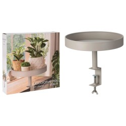 H&S Collection Bandeja decorativa con abrazadera color arena 28x26 cm