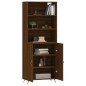 vidaXL Aparador alto madera contrachapada marrón roble 69,5x34x180 cm vidaXL Aparador alto madera contrachapada marrón roble 69,5x34x180 cm