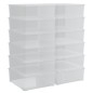 vidaXL Cajas de almacenaje apilables 12 uds plástico 5 L vidaXL Cajas de almacenaje apilables 12 uds plástico 5 L