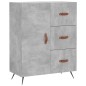 vidaXL Aparador alto madera contrachapada gris hormigón 69,5x34x180 cm vidaXL Aparador alto madera contrachapada gris hormigón 69,5x34x180 cm