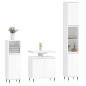 vidaXL Set muebles de baño 3 piezas madera contrachapada blanco brillo vidaXL Set muebles de baño 3 piezas madera contrachapada blanco brillo