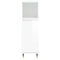 vidaXL Set muebles de baño 3 piezas madera contrachapada blanco brillo vidaXL Set muebles de baño 3 piezas madera contrachapada blanco brillo