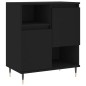 vidaXL Aparadores 2 uds madera contrachapada negro vidaXL Aparadores 2 uds madera contrachapada negro