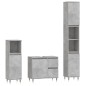 vidaXL Set muebles de baño 2 piezas madera contrachapada gris hormigón vidaXL Set muebles de baño 2 piezas madera contrachapada gris hormigón