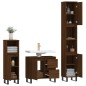 vidaXL Set de muebles baño 3 pzas madera contrachapada roble marrón vidaXL Set de muebles baño 3 pzas madera contrachapada roble marrón