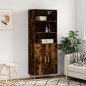 vidaXL Aparador alto madera contrachapada roble ahumado 69,5x34x180 cm vidaXL Aparador alto madera contrachapada roble ahumado 69,5x34x180 cm