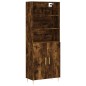 vidaXL Aparador alto madera contrachapada roble ahumado 69,5x34x180 cm vidaXL Aparador alto madera contrachapada roble ahumado 69,5x34x180 cm