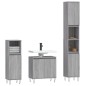 vidaXL Set de muebles de baño 3 pzas madera contrachapada gris sonoma vidaXL Set de muebles de baño 3 pzas madera contrachapada gris sonoma