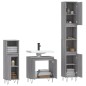 vidaXL Set de muebles de baño 3 pzas madera contrachapada gris sonoma vidaXL Set de muebles de baño 3 pzas madera contrachapada gris sonoma