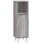 vidaXL Set de muebles de baño 3 pzas madera contrachapada gris sonoma vidaXL Set de muebles de baño 3 pzas madera contrachapada gris sonoma