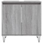 vidaXL Set de muebles de baño 3 pzas madera contrachapada gris sonoma vidaXL Set de muebles de baño 3 pzas madera contrachapada gris sonoma