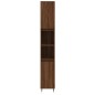 vidaXL Set de muebles baño 3 pzas madera contrachapada roble marrón vidaXL Set de muebles baño 3 pzas madera contrachapada roble marrón