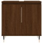 vidaXL Set de muebles baño 3 pzas madera contrachapada roble marrón vidaXL Set de muebles baño 3 pzas madera contrachapada roble marrón
