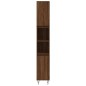 vidaXL Set de muebles baño 3 pzas madera contrachapada roble marrón
