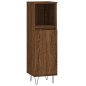 vidaXL Set de muebles baño 3 pzas madera contrachapada roble marrón