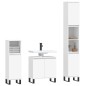 vidaXL Juego de muebles de baño 3 pzas madera contrachapada blanco vidaXL Juego de muebles de baño 3 pzas madera contrachapada blanco