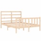 vidaXL Estructura de cama con cabecero madera maciza 120x200 cm vidaXL Estructura de cama con cabecero madera maciza 120x200 cm