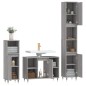 vidaXL Set de muebles de baño 3 pzas madera contrachapada gris sonoma vidaXL Set de muebles de baño 3 pzas madera contrachapada gris sonoma