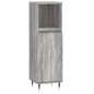 vidaXL Set de muebles de baño 3 pzas madera contrachapada gris sonoma vidaXL Set de muebles de baño 3 pzas madera contrachapada gris sonoma