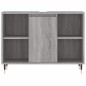 vidaXL Set de muebles de baño 3 pzas madera contrachapada gris sonoma vidaXL Set de muebles de baño 3 pzas madera contrachapada gris sonoma
