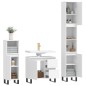 vidaXL Juego de muebles de baño 3 pzas madera contrachapada blanco vidaXL Juego de muebles de baño 3 pzas madera contrachapada blanco