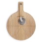Livoo Set para cortar pizza madera 30 cm Livoo Set para cortar pizza madera 30 cm