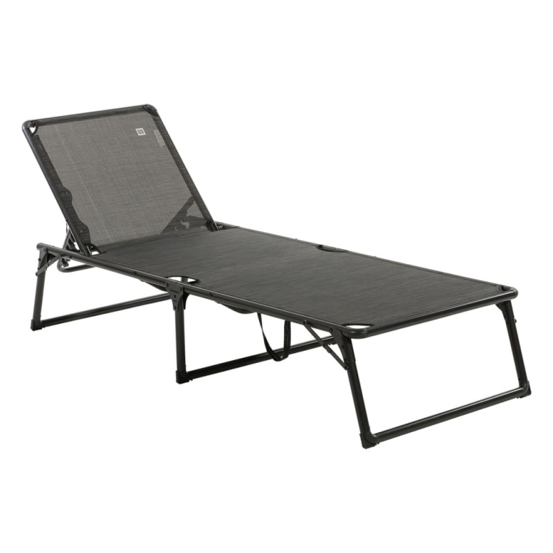 Travellife Tumbona de camping Como Compact gris mezcla