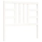 vidaXL Estructura de cama con cabecero madera maciza blanco 100x200 cm vidaXL Estructura de cama con cabecero madera maciza blanco 100x200 cm