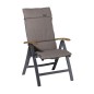 Madison Cojín para silla Basic fibra gris taupé 125x50 cm