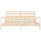 vidaXL Estructura de cama con cabecero madera maciza 180x200 cm vidaXL Estructura de cama con cabecero madera maciza 180x200 cm