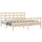 vidaXL Estructura de cama con cabecero madera maciza 200x200 cm vidaXL Estructura de cama con cabecero madera maciza 200x200 cm