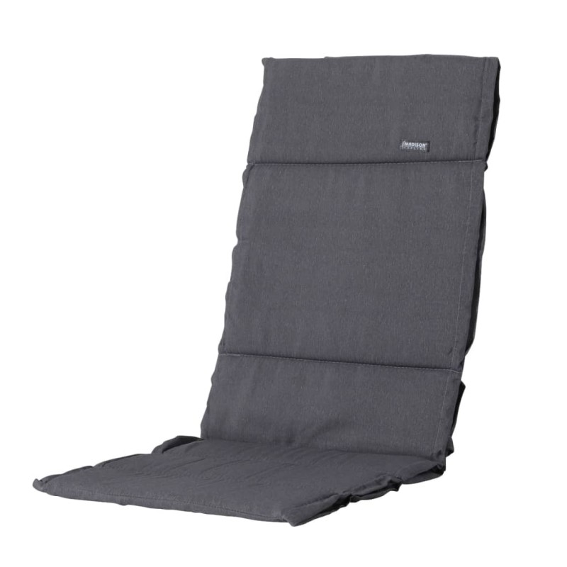 Madison Cojín para silla Panama fibra gris 125x50 cm