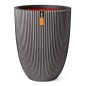 Capi Jarrón elegante Groove gris antracita 34x46 cm Capi Jarrón elegante Groove gris antracita 34x46 cm