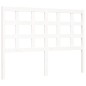 vidaXL Estructura de cama con cabecero madera maciza blanco 140x200 cm