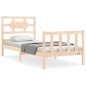 vidaXL Estructura de cama con cabecero madera maciza vidaXL Estructura de cama con cabecero madera maciza