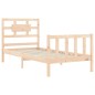 vidaXL Estructura de cama con cabecero madera maciza vidaXL Estructura de cama con cabecero madera maciza