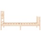 vidaXL Estructura de cama con cabecero madera maciza vidaXL Estructura de cama con cabecero madera maciza