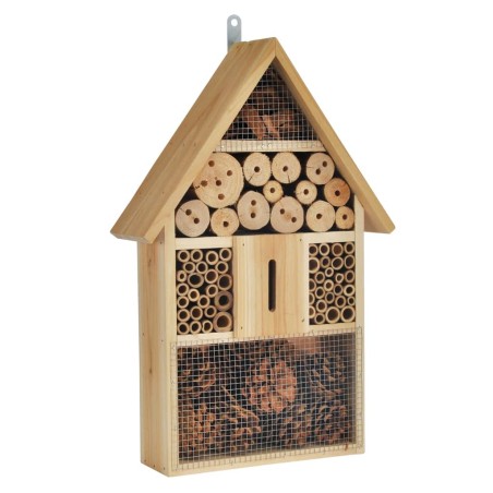 HI Caseta para insectos madera natural 31x10x48 cm 
