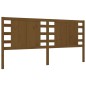 vidaXL Estructura cama y cabecero madera maciza marrón miel 200x200 cm vidaXL Estructura cama y cabecero madera maciza marrón miel 200x200 cm