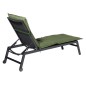 Madison Cojín para tumbona Basic verde 200x60 cm