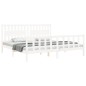 vidaXL Estructura de cama con cabecero madera maciza blanco 200x200 cm