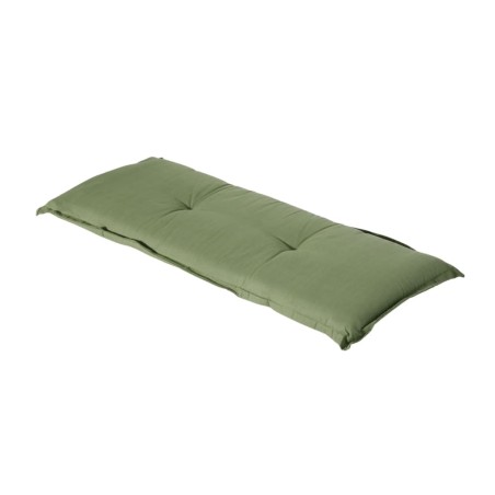 Madison Cojín para banco Basic verde 150x48 cm