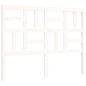 vidaXL Estructura de cama con cabecero madera maciza blanco 140x190 cm