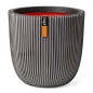 Capi Macetero Groove gris antracita 43x41 cm Capi Macetero Groove gris antracita 43x41 cm