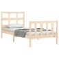 vidaXL Estructura de cama con cabecero madera maciza 90x200 cm vidaXL Estructura de cama con cabecero madera maciza 90x200 cm