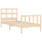 vidaXL Estructura de cama con cabecero madera maciza 90x200 cm vidaXL Estructura de cama con cabecero madera maciza 90x200 cm