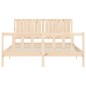 vidaXL Estructura de cama con cabecero madera maciza 160x200 cm vidaXL Estructura de cama con cabecero madera maciza 160x200 cm