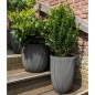 Capi Macetero Groove gris antracita 43x41 cm Capi Macetero Groove gris antracita 43x41 cm