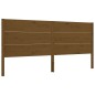 vidaXL Estructura cama y cabecero madera maciza marrón miel 200x200 cm vidaXL Estructura cama y cabecero madera maciza marrón miel 200x200 cm